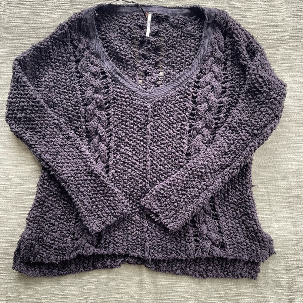 Free People slouchy V neck